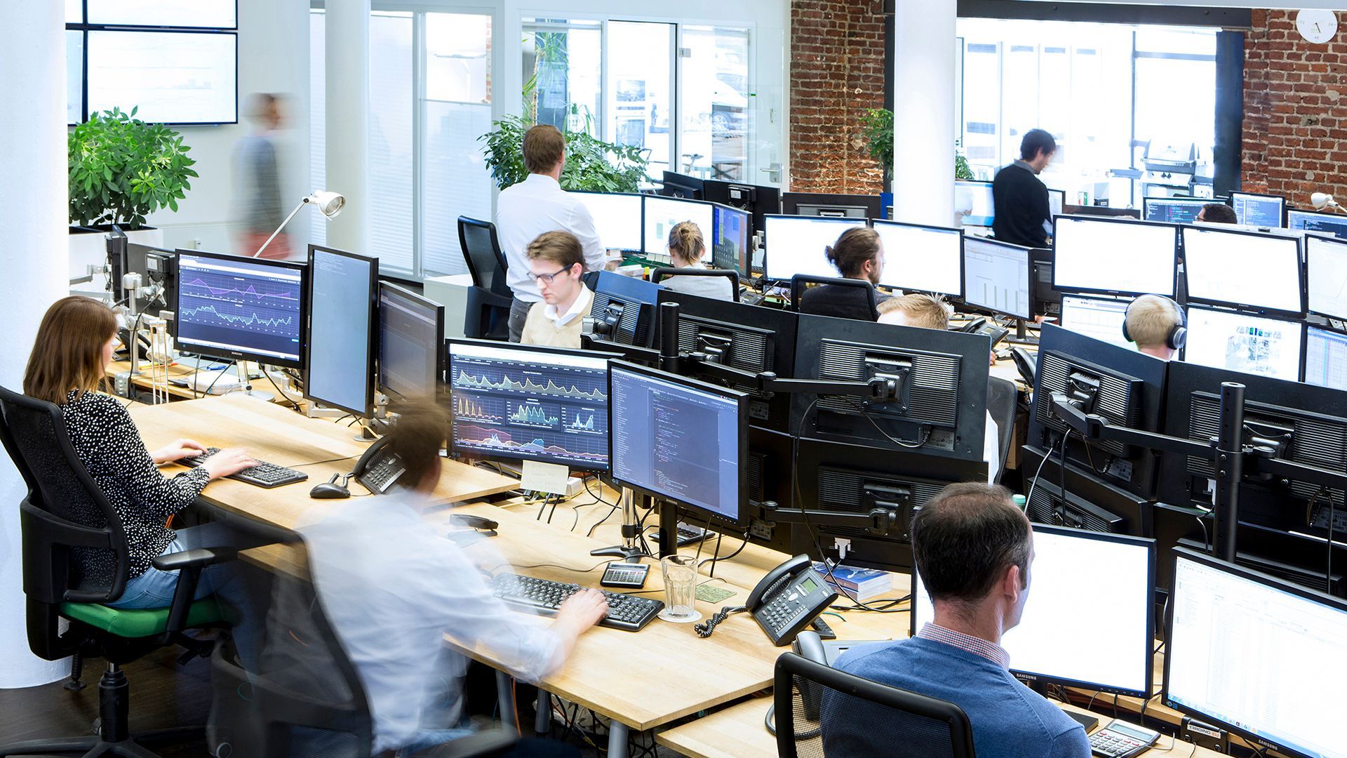 Foto vom Trading Floor bei Next Kraftwerke