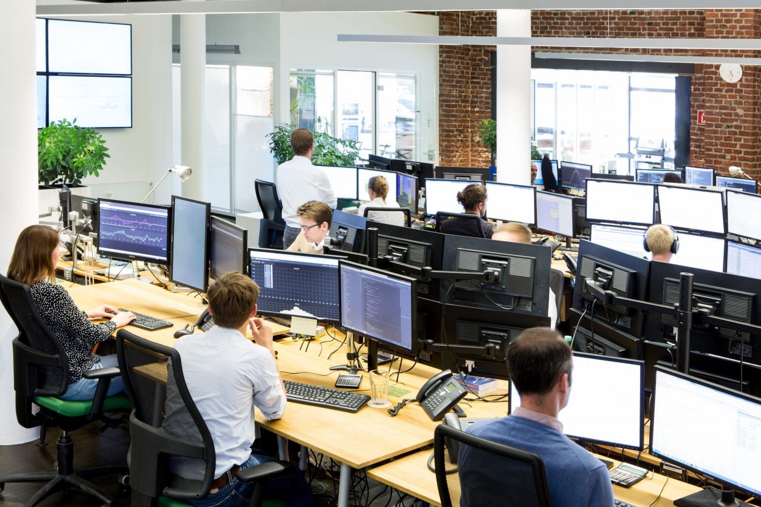 Picutre of the Trading floor at Next Kraftwerke