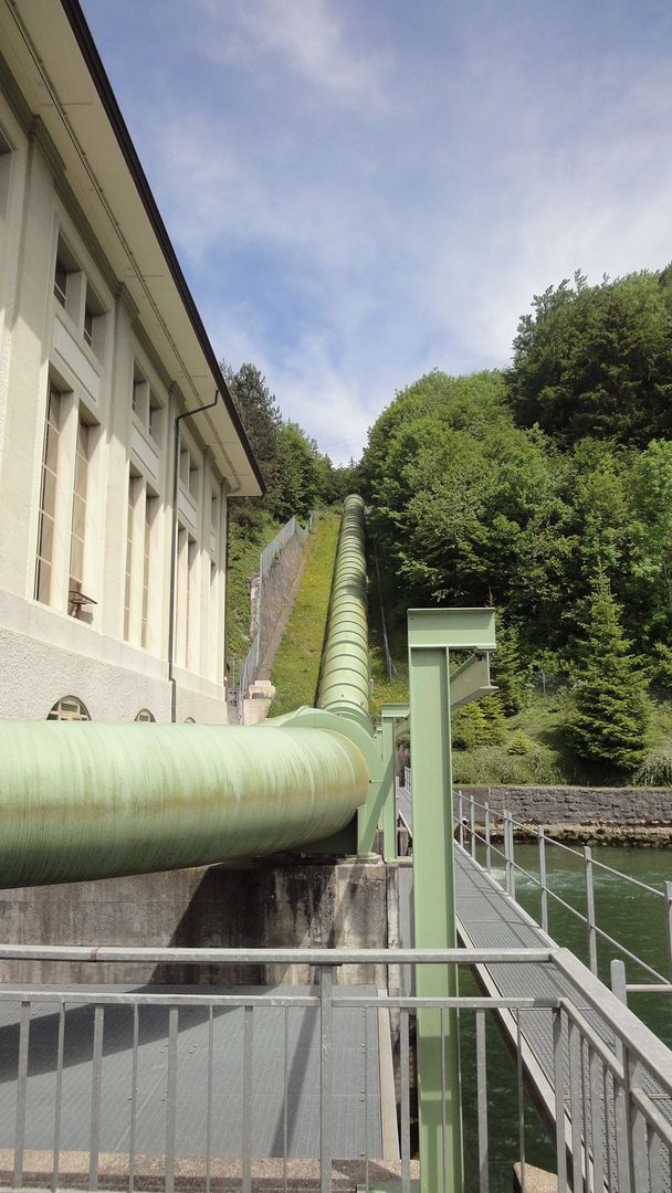 Auf der Strecke der diesjährigen Wave konnte dieses Wasserkraftwerk bewundert werden.