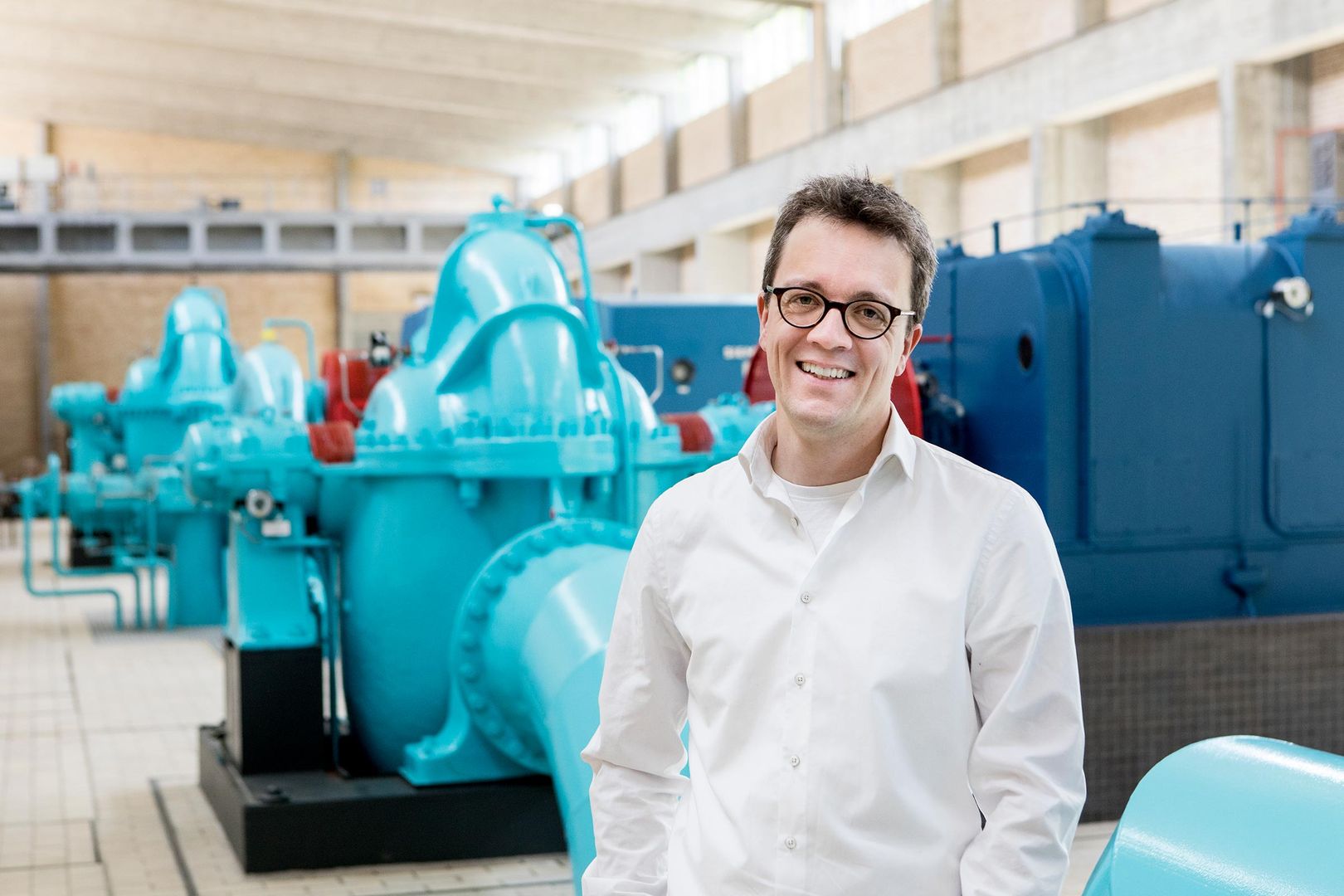 Christoph Drusenbaum and the waterworks as part of the VPP